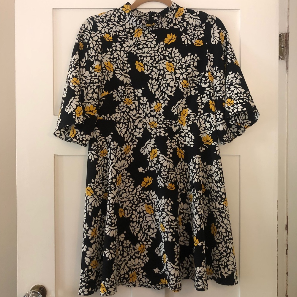 Zara Printed Babydoll Dress